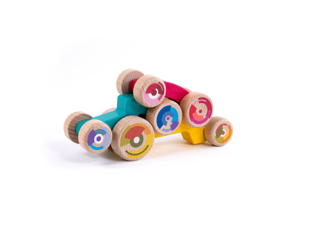 Set de 3 coches de madera 3ple Car – BAJO