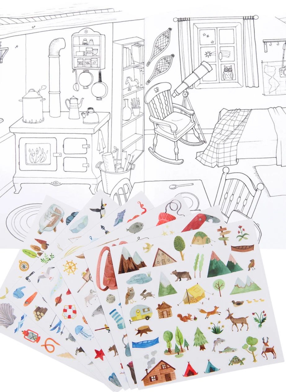 Cuaderno de pegatinas El Explorador, 20 páginas – Moulin Roty