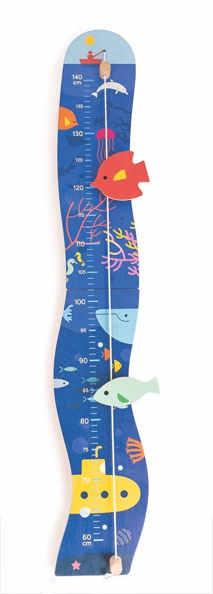 Medidor infantil de madera Mundo Marino – BAJO