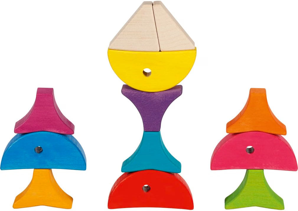 6 peces de madera para clasificar y construir – Goki Evolution