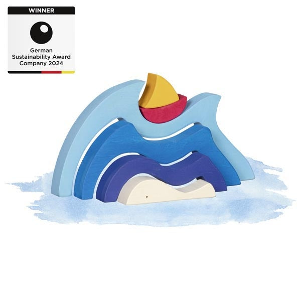 Puzzle de madera Mi barquito en el mar – Goki Evolution