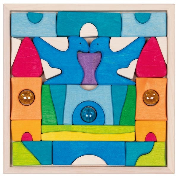 Castillo de construcción con piedras brillantes – Goki Evolution