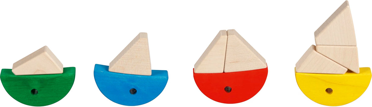 6 peces de madera para clasificar y construir – Goki Evolution