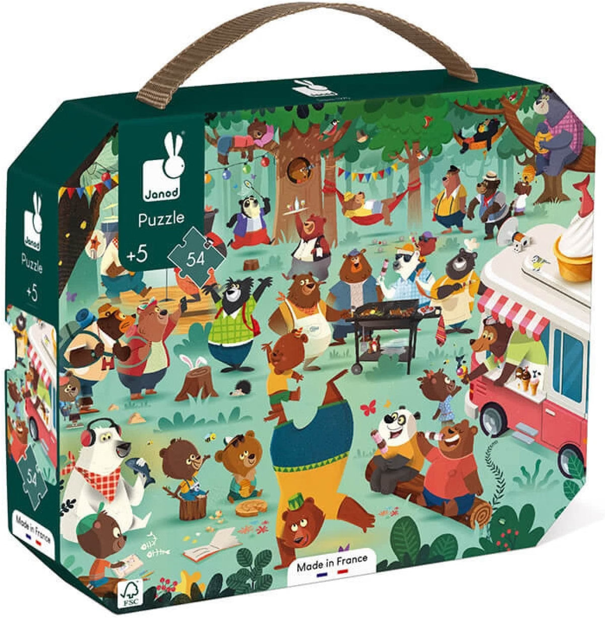 Puzzle La Familia de Osos – 54 piezas – Janod