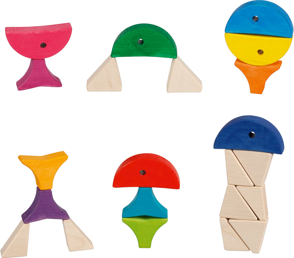6 peces de madera para clasificar y construir – Goki Evolution