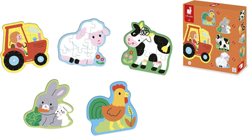 5 puzzles evolutivos Granja – Janod
