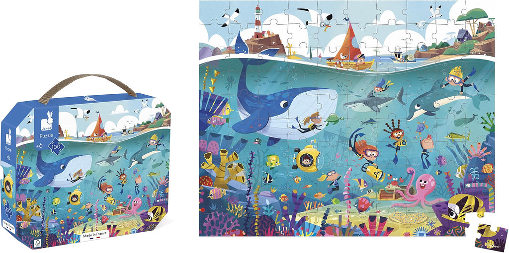 Puzzle Los Fondos Marinos – 100 piezas – Janod