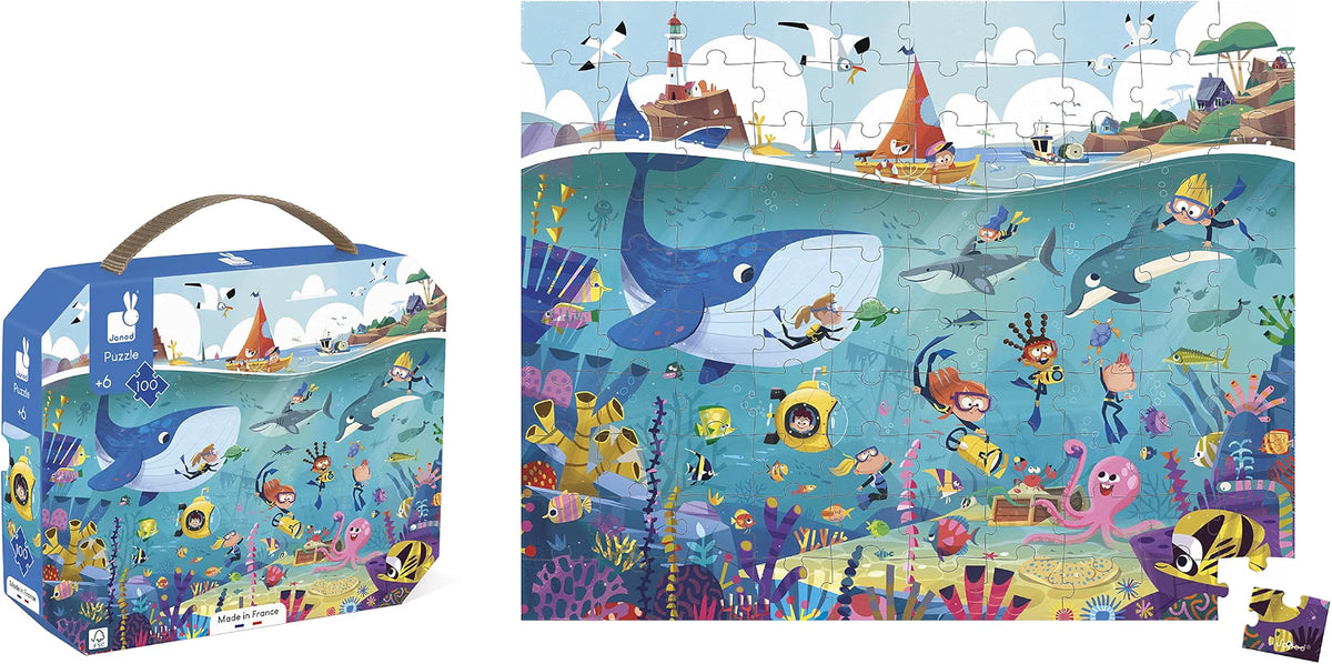 Puzzle Los Fondos Marinos – 100 piezas – Janod