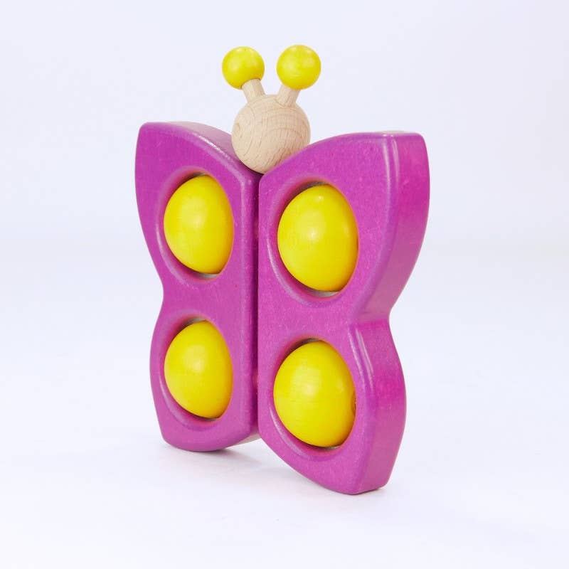 Mariposa de madera con ruedas – BAJO