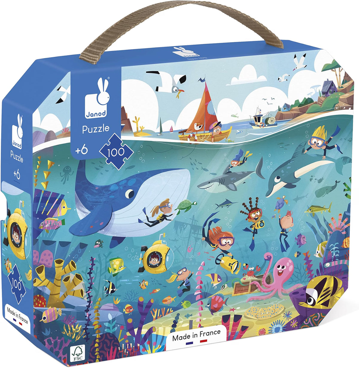 Puzzle Los Fondos Marinos – 100 piezas – Janod