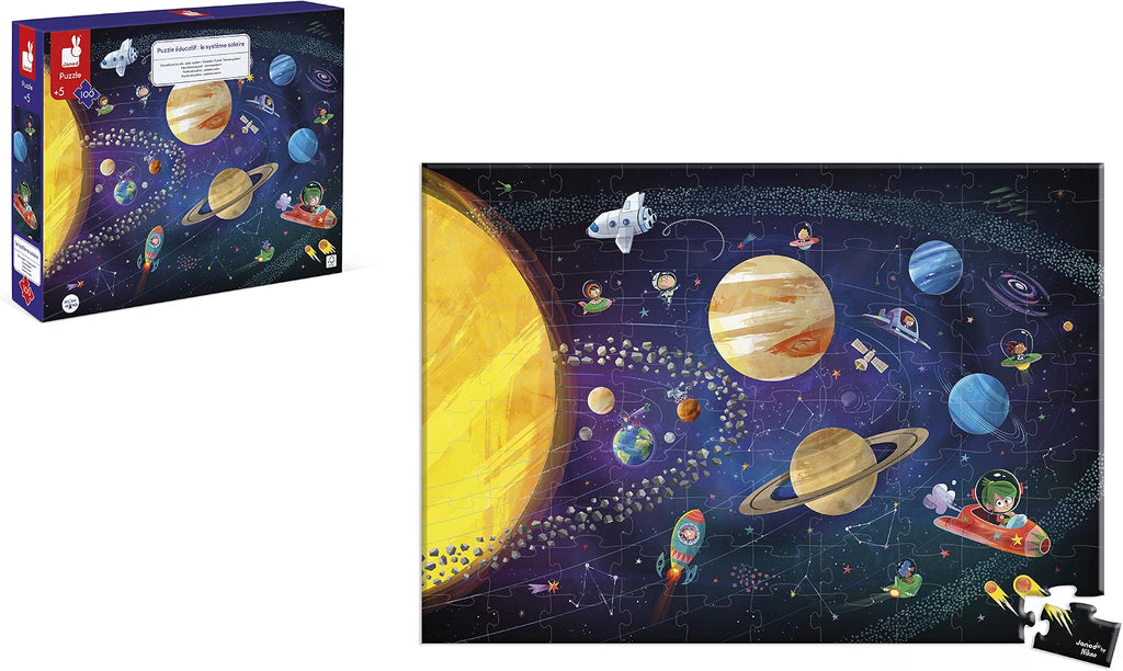 Puzzle educativo Sistema Solar – 100 piezas – Janod