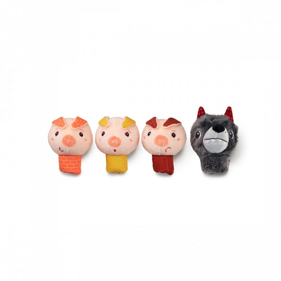 El lobo y los cerditos – marionetas de dedo – Lilliputiens