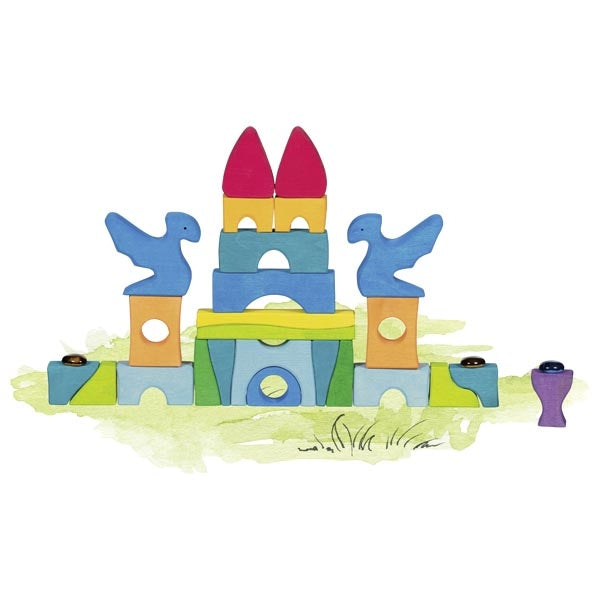Castillo de construcción con piedras brillantes – Goki Evolution