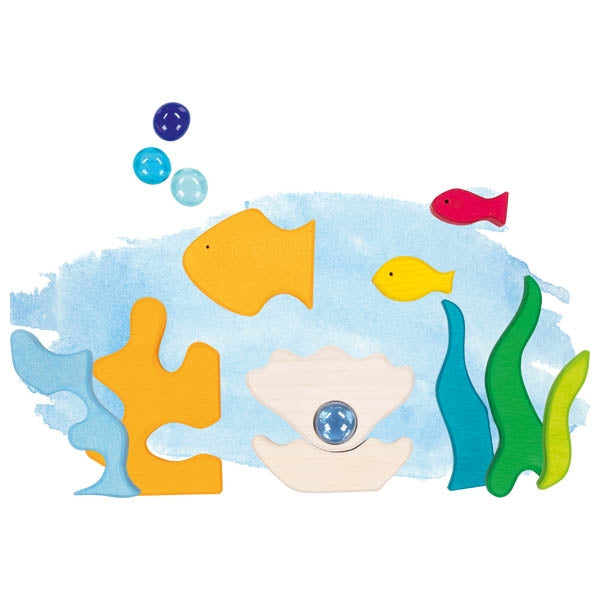 Puzzle paisaje Luces del mar con piedras de vidrio – Goki Evolution