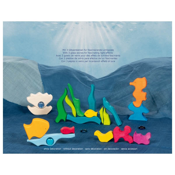 Puzzle paisaje Luces del mar con piedras de vidrio – Goki Evolution