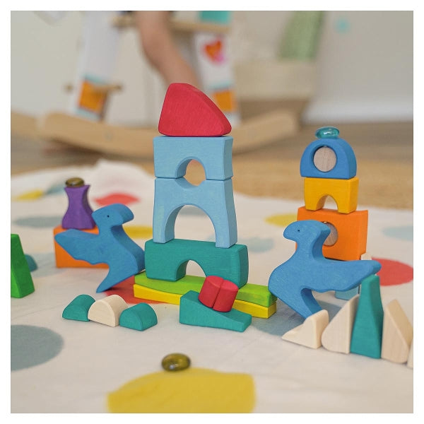 Castillo de construcción con piedras brillantes – Goki Evolution
