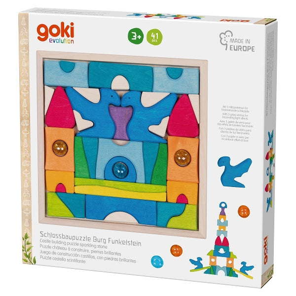 Castillo de construcción con piedras brillantes – Goki Evolution