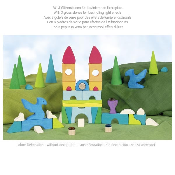 Castillo de construcción con piedras brillantes – Goki Evolution