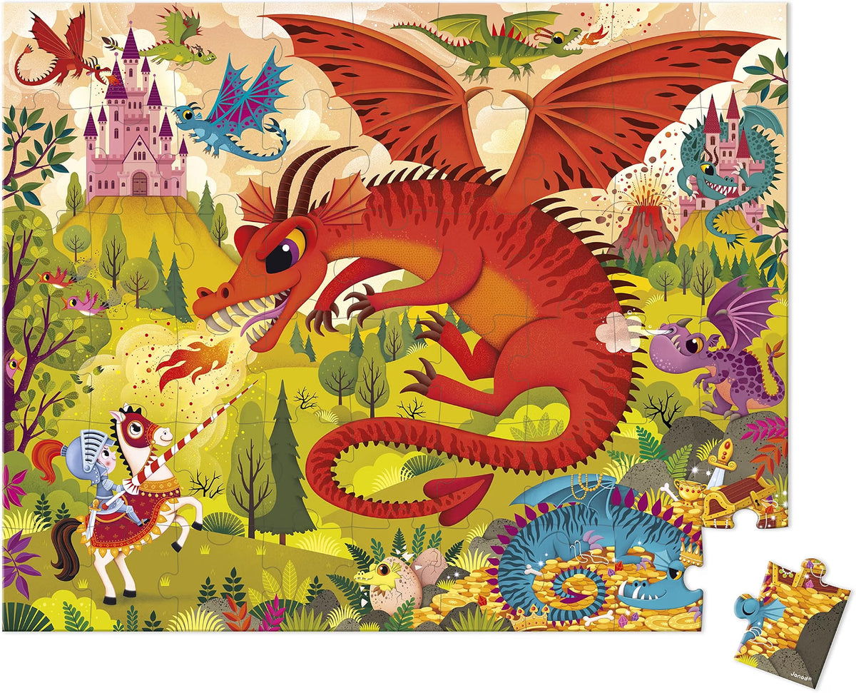 Puzzle Reino de Dragones – 54 piezas – Janod
