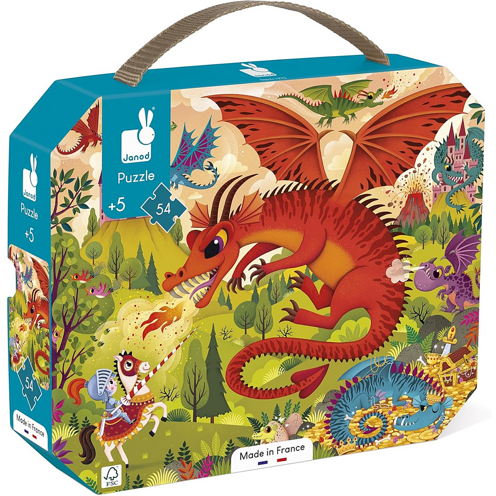 Puzzle Reino de Dragones – 54 piezas – Janod