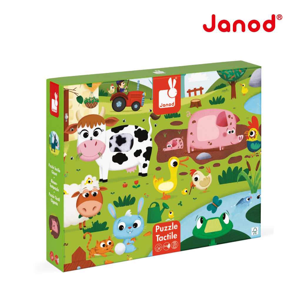 Puzzle táctil de la granja – Janod