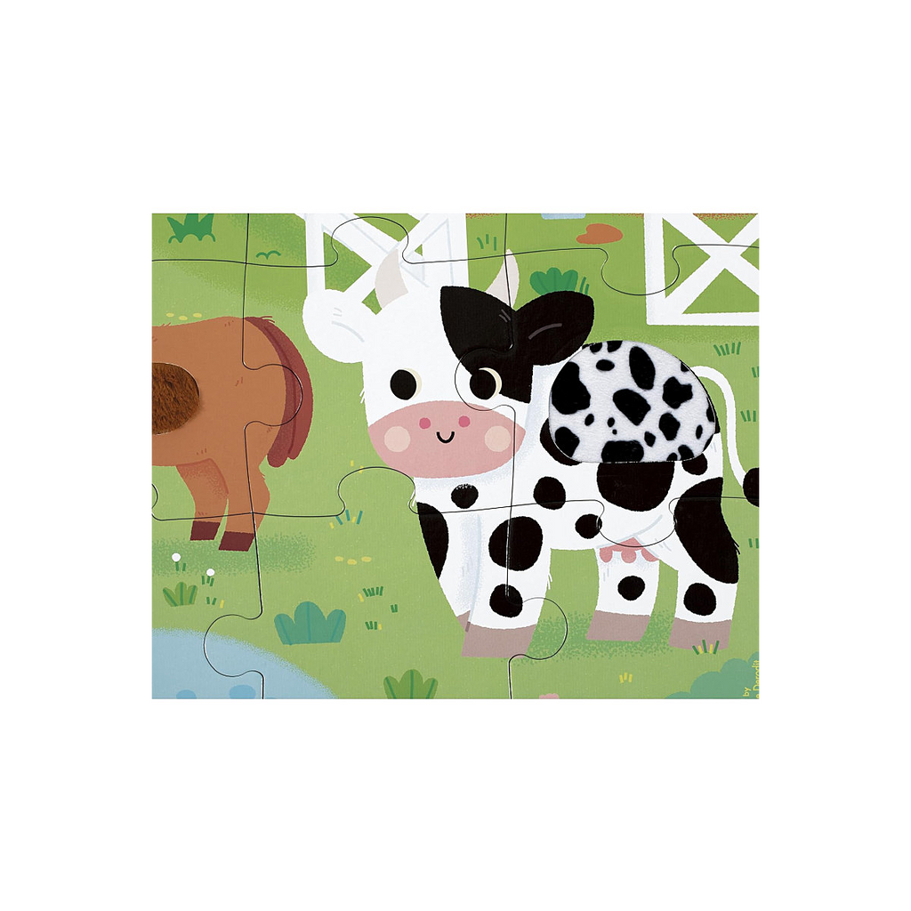 Puzzle táctil de la granja – Janod