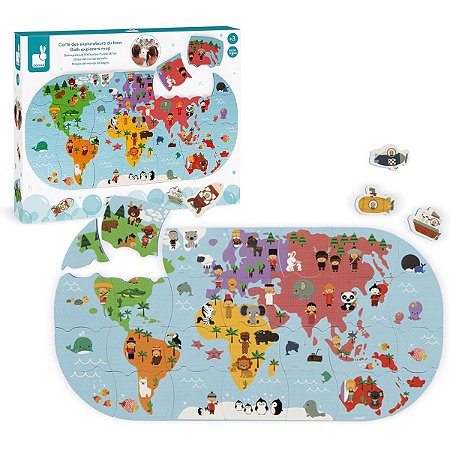 Mapa del mundo de baño – Janod