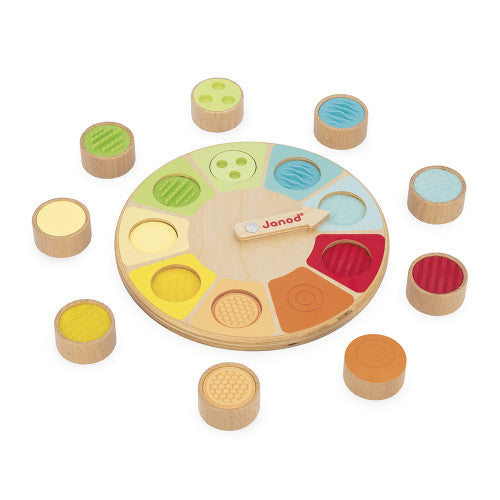 Sensorial – juego de memoria con rueda táctil – Janod
