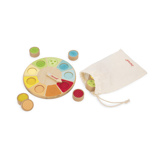 Sensorial – juego de memoria con rueda táctil – Janod