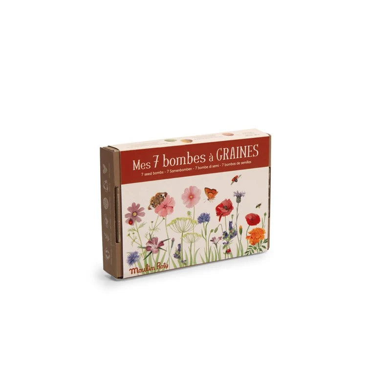 Caja de 7 bombas de semillas – El Jardín de Moulin – Moulin Roty