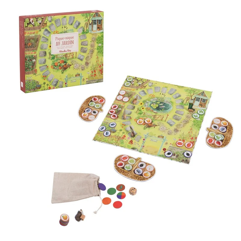 Juego de recorrido Merienda en el jardín – El Jardín de Moulin – Moulin Roty