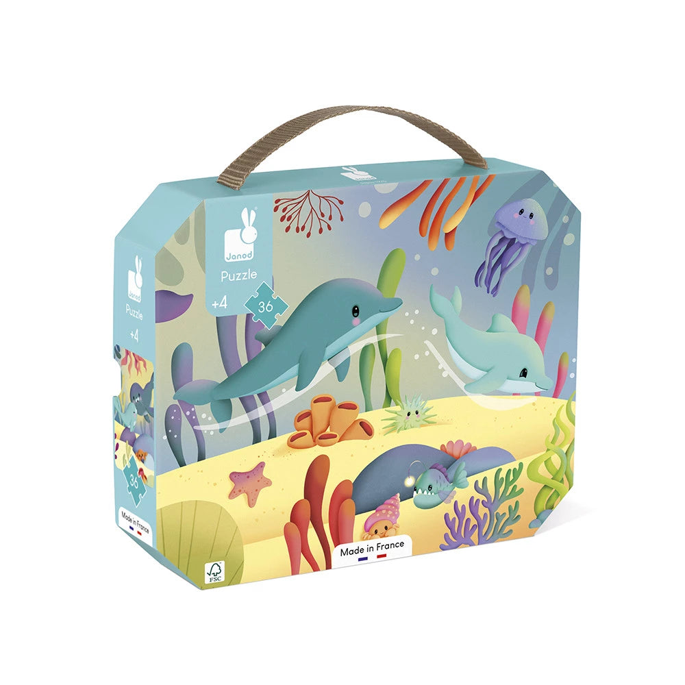 Puzzle Animales Marinos – 36 piezas – Janod