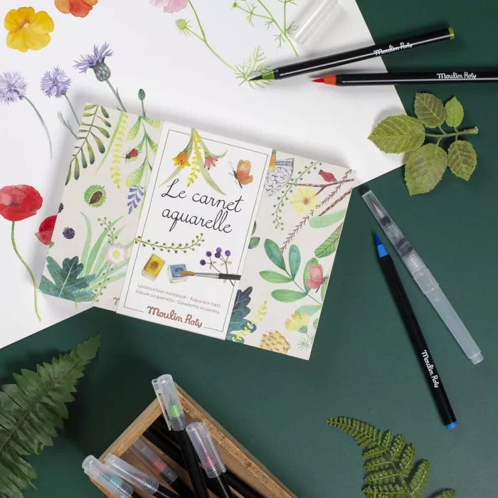 Cuaderno de acuarela – El Jardín de Moulin – Moulin Roty