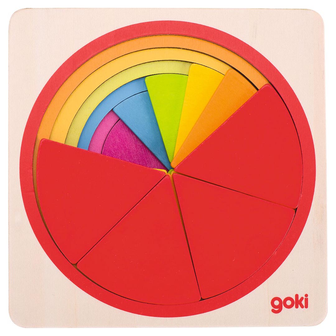Puzzle de fracciones Círculo Goki 57737 – producto