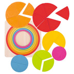 Puzzle de fracciones Círculo Goki 57737 – piezas