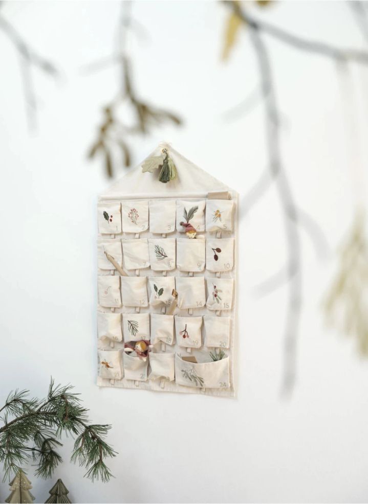 Calendario de Adviento bordado Yule Greens – Fabelab