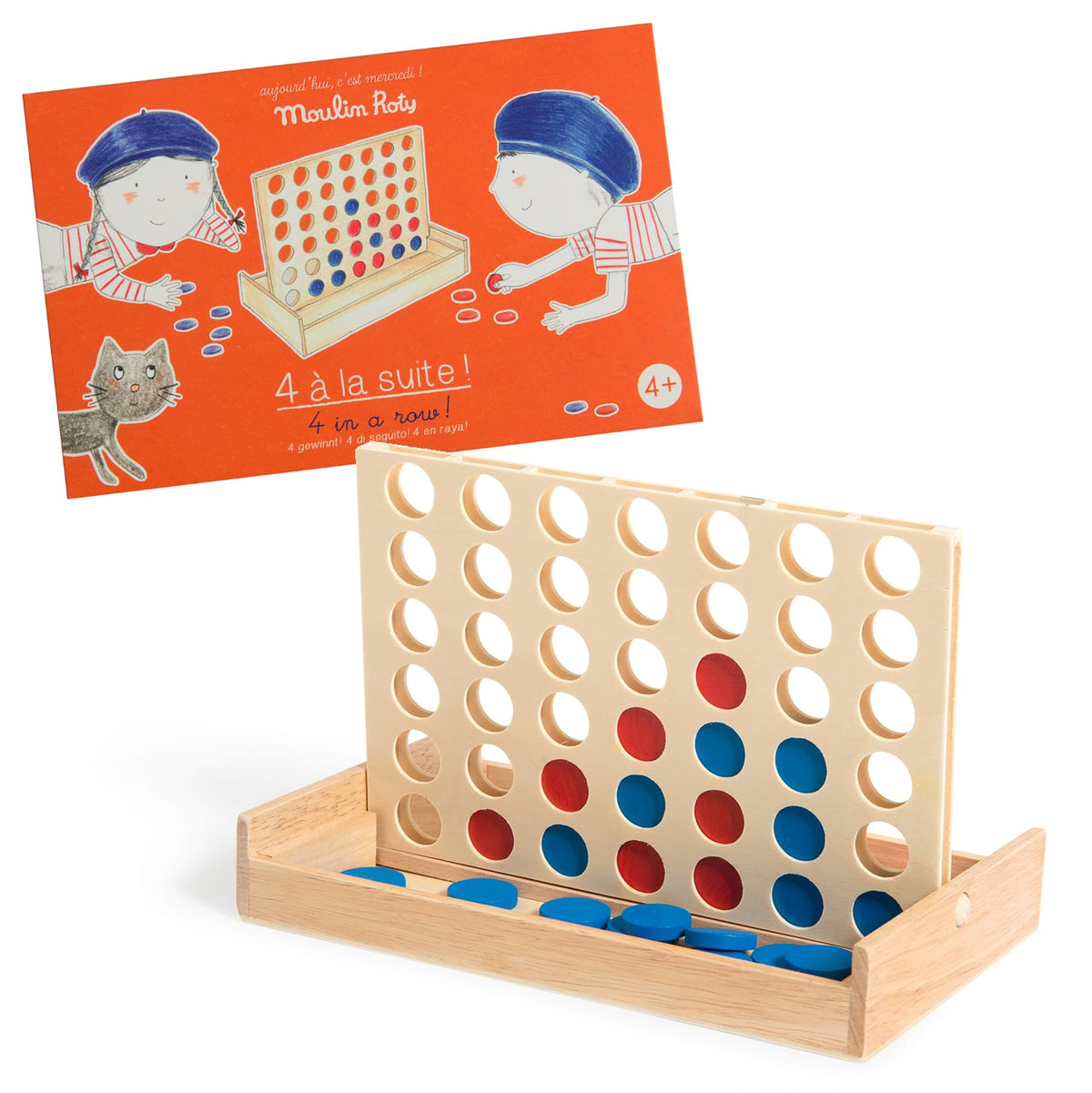 Juego 4 en raya Moulin Roty 713150 – juego y caja