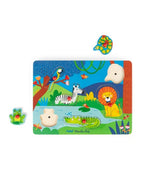 Puzzle sonoro de animales de madera – Les Toupitis – Moulin Roty